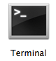 The Mac Terminal icon